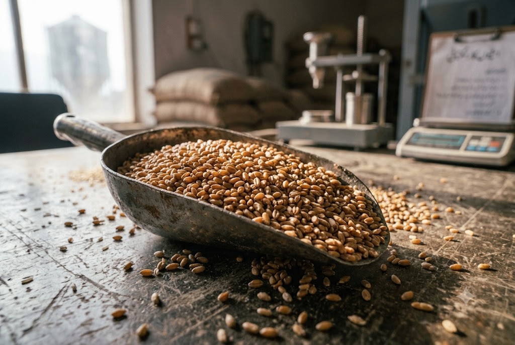 Wheat Kernels Close-up